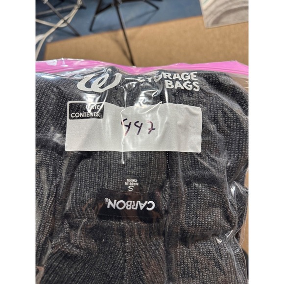 Carbon Women's Gray 100% Cotton Knit Full Zip Hooded Sweater Small - Picture 8 of 8